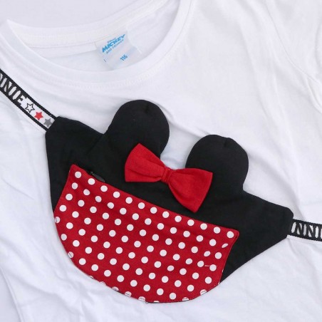 Disney Minnie Mouse κοντομάνικο μπλουζάκι για κορίτσια (DIS MF 52 02 8395)