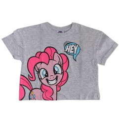 My Little Pony Κοντομάνικο κροπ τοπ για κορίτσια (PONY 52 02 1100Grey) - Κοντομάνικα μπλουζάκια