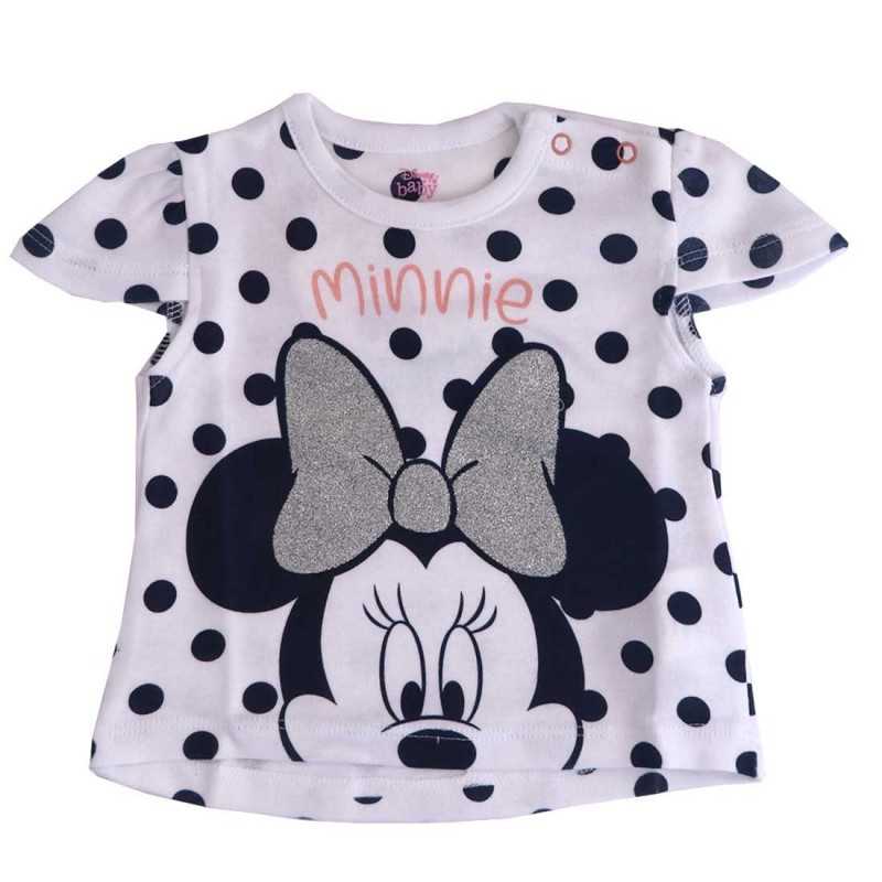 Disney Baby Minnie Mouse Βρεφικό Κοντομάνικο Μπλουζάκι με Γκλίτερ – 100% Βαμβακερό (Λευκό/Πουά) (DIS MF 51 02 1328) Disney Baby Minnie Mouse Βρεφικό Κοντομάνικο Μπλουζάκι με Γκλίτερ – 100% Βαμβακερό (Λευκό/Πουά) (DIS MF 51 02 1328)