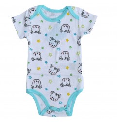 Βρεφικό Κοντομάνικο Ζιπουνάκι Mini Mome "Little Bears & Stars" - 100% Βαμβακερό (51 01 3138B) - Κατηγορίες
