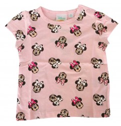 Disney Baby Minnie Mouse Βρεφικό Κοντομάνικο Μπλουζάκι - 100% Βαμβακερό (DISM 91008B) - Κοντομάνικα μπλουζάκια