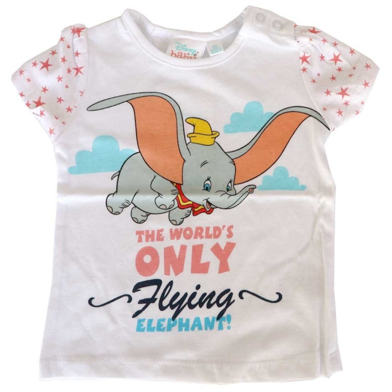 Disney Baby Dumbo βρεφικό Κοντομάνικο μπλουζάκι για κορίτσια (DISD 01008Α)