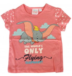 Disney Baby Dumbo Βρεφικό Κοντομάνικο Μπλουζάκι για Κορίτσια - 100% Βαμβακερό (DISD 01008Β) - Κοντομάνικα μπλουζάκια