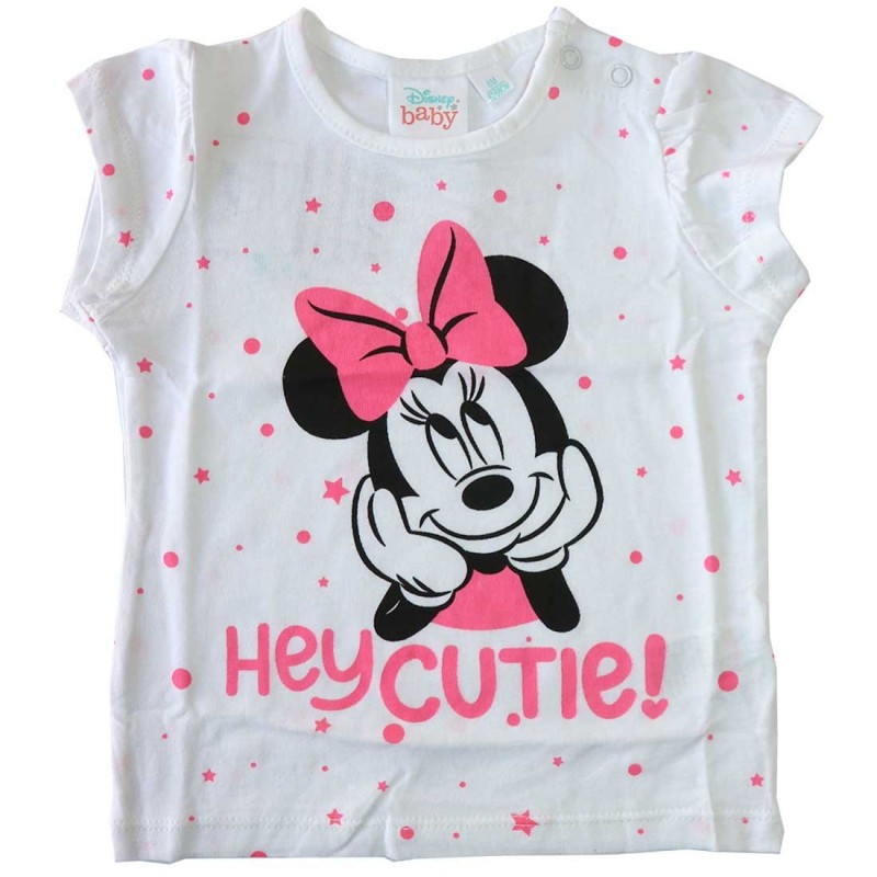 Disney Baby Minnie Mouse βρεφικό Κοντομάνικο Μπλουζάκι (DISM 01006A)