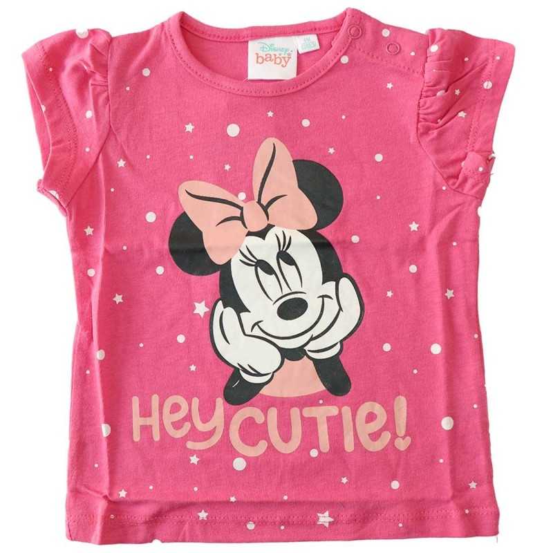 Βρεφικό Κοντομάνικο Μπλουζάκι Minnie Mouse Disney Baby "Hey Cutie!" - Φούξια - 100% Βαμβακερό (DISM 01006B) Βρεφικό Κοντομάνικο Μπλουζάκι Minnie Mouse Disney Baby "Hey Cutie!" - Φούξια - 100% Βαμβακερό (DISM 01006B)