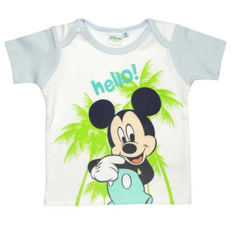 Βρεφικό Κοντομάνικο Μπλουζάκι Mickey Mouse Disney Baby "Hello!" - Λευκό/Σιέλ - 100% Βαμβακερό (DISBMB 51 02 871) Βρεφικό Κοντομάνικο Μπλουζάκι Mickey Mouse Disney Baby "Hello!" - Λευκό/Σιέλ - 100% Βαμβακερό (DISBMB 51 02 871)