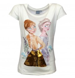 Disney Frozen Κοντομάνικο Μπλουζάκι για κορίτσια με παγιέτα που αλλάζει σχέδιο (DISF 02035A) - Κοντομάνικα μπλουζάκια