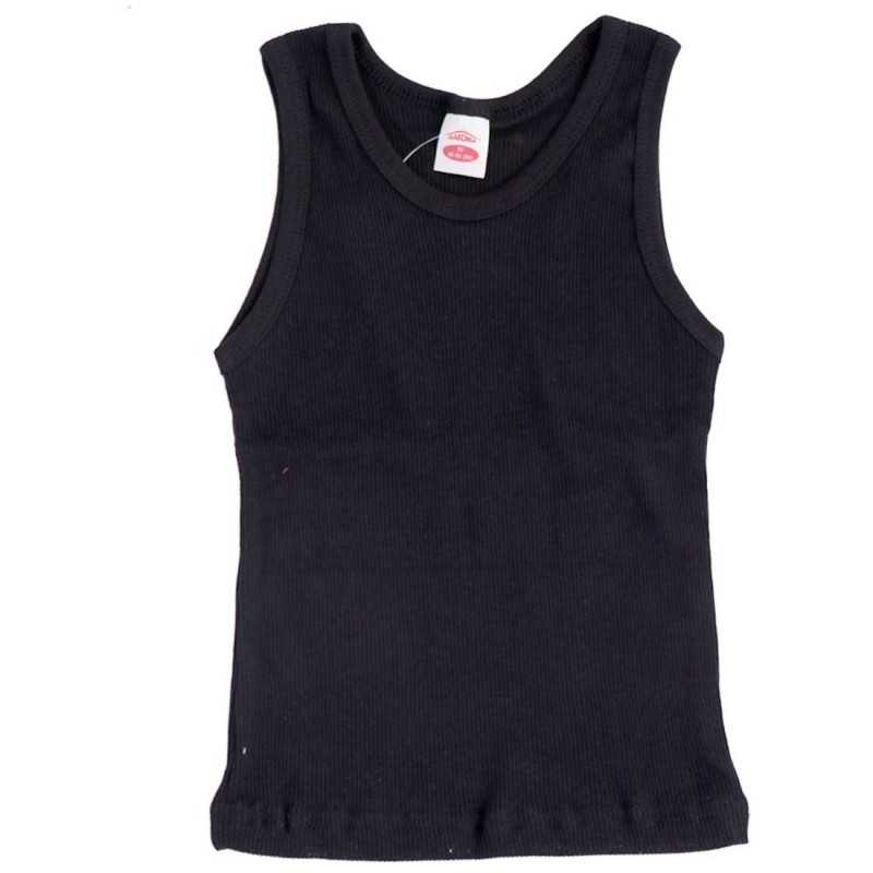 Βρεφικό & Παιδικό Αμάνικο Φανελάκι "Basic Color" – 100% Βαμβακερό Ριπ (Μαύρο) (2018black) Βρεφικό & Παιδικό Αμάνικο Φανελάκι "Basic Color" – 100% Βαμβακερό Ριπ (Μαύρο) (2018black)