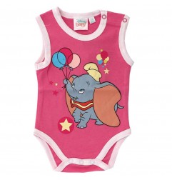 Βρεφικό Αμάνικο Ζιπουνάκι Disney "Dumbo" – 100% Βαμβακερό – Φούξια (01023) - Αμάνικα ζιπουνάκια