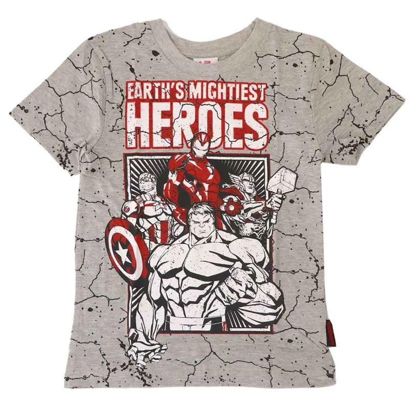 Marvel Avengers κοντομάνικο Μπλουζάκι αγόρια (AV 52 02 354 GREY)