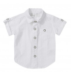 Βρεφικό Βαμβακερό Κοντομάνικο πουκαμισάκι (KC146) - Κοντομάνικα μπλουζάκια