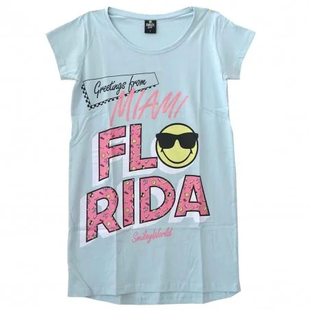 Smiley βαμβακερό γυναικείο T-shirt- νυχτικό ύπνου (SM 53 04 102) - Γυναικεία νυχτικά