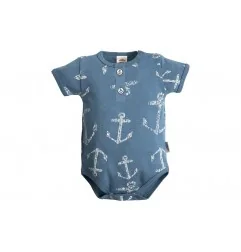 Makoma Βρεφικό Κοντομάνικο Ζιπουνάκι Polo "Blue Sea N" - 100% Premium Βαμβάκι (Μπλε με Άγκυρες) (03226KRNP Navy) - Κατηγορίες