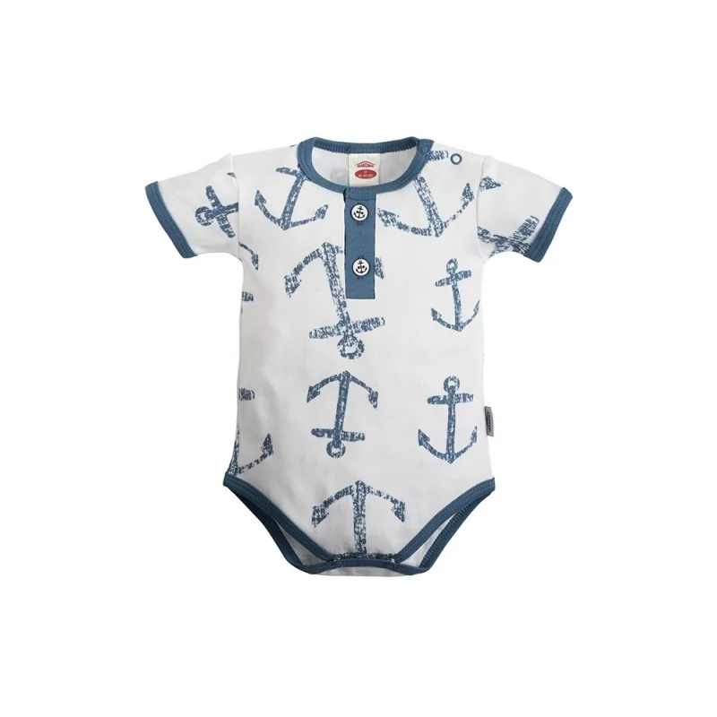 Makoma Βρεφικό Κοντομάνικο Ζιπουνάκι Polo "Blue Sea B" - 100% Premium Βαμβάκι (03226KRBP White) Makoma Βρεφικό Κοντομάνικο Ζιπουνάκι Polo "Blue Sea B" - 100% Premium Βαμβάκι (03226KRBP White)