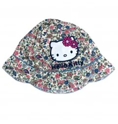 Hello Kitty Βρεφικό Καλοκαιρινό Καπέλο Bucket με Floral Σχέδιο - 100% Βαμβακερό (Ροζ/Πολύχρωμο) (ME4127) - Σκούφοι/ Καπέλα