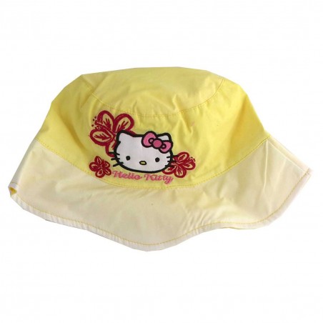 Hello Kitty παιδικό Καλοκαιρινό Καπέλο για κορίτσια (ME4025 Yellow) - Καπέλα - Τζόκευ (καλοκαιρινά)