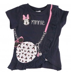 Disney Minnie Mouse Κοντομάνικο Μπλουζάκι για κορίτσια (DIS MF 52 02 8375 NAVY) - Κοντομάνικα μπλουζάκια