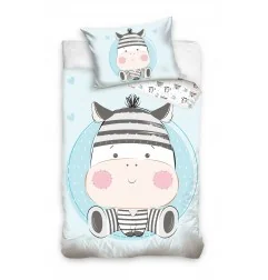 Baby Βρεφικό Σετ Κούνιας Baby Zebra (100x135εκ. + 40χ60εκ) BABY202001 sim - Βρεφικά Σεντόνια/Παπλωματοθήκες