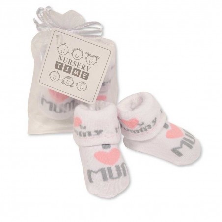 Nursery Time Βρεφικά Καλτσάκια "I Love Mum" (BW61 2212) - Βρεφικές Κάλτσες