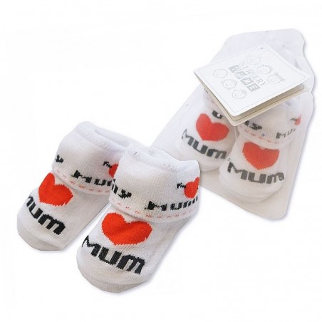 Nursery Time Βρεφικά Καλτσάκια "I Love Mum" (BW61 2116) - Βρεφικές Κάλτσες