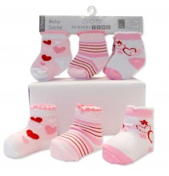 Nursery Time Βρεφικές Κάλτσες σετ 3 ζευγάρια (BW61-2202) - Βρεφικές Κάλτσες κορίτσι