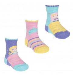 Βρεφικές Κάλτσες για κορίτσια σετ 3 (44B876A) - Βρεφικές Κάλτσες κορίτσι