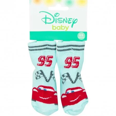 Disney Baby Cars Βρεφικές Κάλτσες – Σχέδιο Lightning McQueen "95" (Aqua/Σιέλ) (ER0678D) - Βρεφικές Κάλτσες αγόρι
