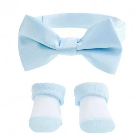 Βρεφικό Σετ "Baby Blue" – Καλτσάκια & Παπιγιόν σε Γαλάζιο-Λευκό (BS02B) Βρεφικό Σετ "Baby Blue" – Καλτσάκια & Παπιγιόν σε Γαλάζιο-Λευκό (BS02B)