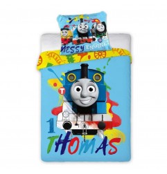 Thomas and Friends (Τόμας το Τρενάκι) Βρεφικό Σετ Κούνιας (100x135εκ. + 40χ60εκ) Tom 046 - Βρεφικά Σεντόνια/Παπλωματοθήκες