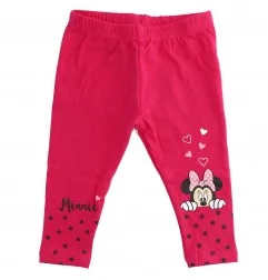 Βρεφικό Κολάν Disney Baby Minnie Mouse - Φούξια με Σχέδια Καρδιές & Αστέρια (CTL91031C) - Κολάν