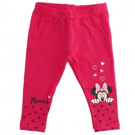 Βρεφικό Κολάν Disney Baby Minnie Mouse - Φούξια με Σχέδια Καρδιές & Αστέρια (CTL91031C) - Κολάν