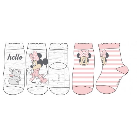 Disney baby Minnie Mouse Βρεφικές Κάλτσες σετ 2 ζευγαριών (DIS MF 51 34 7921 2-PACK)