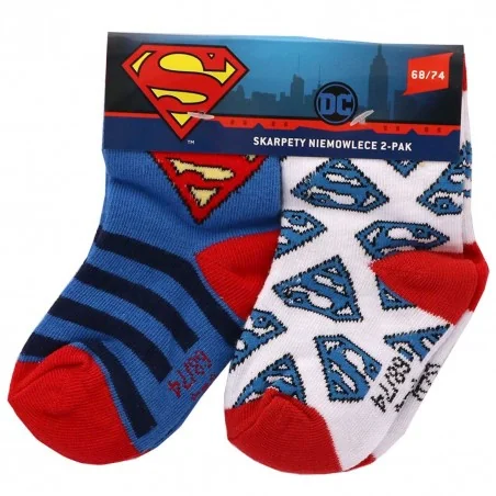 Βρεφικές Κάλτσες Superman / DC Comics – Σετ 2 Ζευγαριών (Μπλε/Λευκό) (SUP 51 34 233 2-PACK) - Βρεφικές Κάλτσες αγόρι