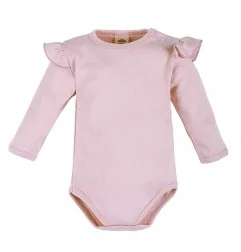 Βρεφικό Μακρυμάνικο Ζιπουνάκι με Βολάν Makoma - Rose Bonica PR (03228PDR) - Μακρυμάνικα ζιπουνάκια απλά