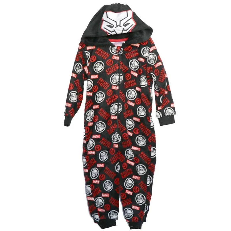 Marvel Avengers- Black Panther ολόσωμη πιτζάμα fleece coral για αγόρια (TH2157B) Marvel Avengers- Black Panther ολόσωμη πιτζάμα fleece coral για αγόρια (TH2157B)