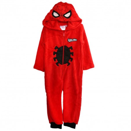 Marvel Spiderman ολόσωμη πιτζάμα fleece coral για αγόρια (TH2021) - Ολόσωμες Πιτζάμες