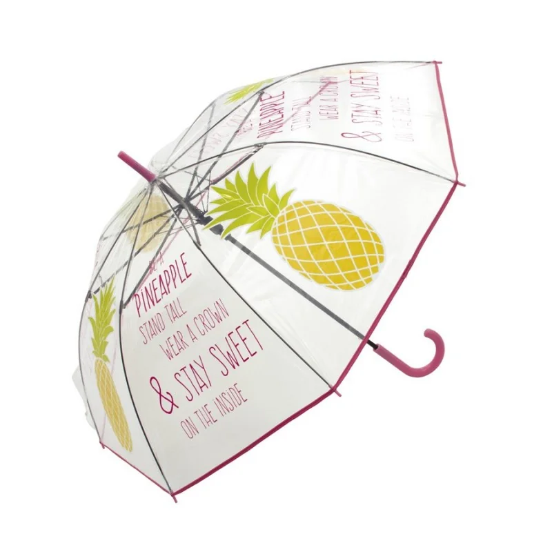 Pineapple Μεγάλη Διάφανη Ομπρέλα (ZK50022) Pineapple Μεγάλη Διάφανη Ομπρέλα (ZK50022)