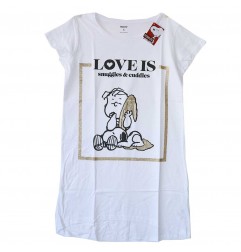 Snoopy βαμβακερό γυναικείο T-shirt- νυχτικό ύπνου (SN 53 04 486) - Γυναικεία νυχτικά