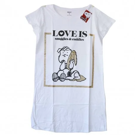 Snoopy βαμβακερό γυναικείο T-shirt- νυχτικό ύπνου (SN 53 04 486) - Γυναικεία νυχτικά