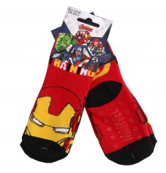 Marvel Avengers Παιδικές Αντιολισθητικές Κάλτσες πετσετέ (HU0616Red) - Κάλτσες χειμωνιάτικες - αντιολισθητικές αγόρι