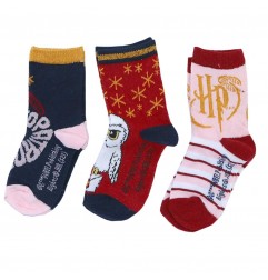 Harry Potter παιδικές κάλτσες για κορίτσια σετ 3 (HU0614) - Κάλτσες κανονικές κορίτσι
