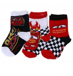 Disney Cars παιδικές κάλτσες για αγόρια σετ 3 (HU0605) - Κάλτσες κανονικές αγόρι