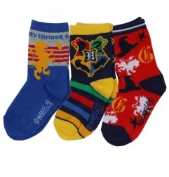 Harry Potter παιδικές κάλτσες για αγορια σετ 3 (HU0609) - Κάλτσες κανονικές αγόρι