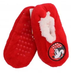 Disney Minnie Mouse Παιδικά παντοφλάκια αντιολισθητικά (HS0603 red) - Παντοφλάκια Χειμωνιάτικα κορίτσι