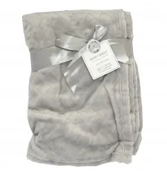Snuggle Baby Βρεφική κουβέρτα ανάγλυφο σχέδιο 75x100εκ (BW-112-1042Grey) - Βρεφικές Κουβέρτες