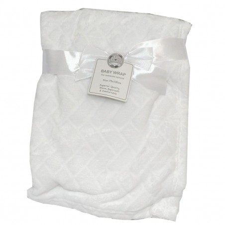 Snuggle Baby Βρεφική κουβέρτα ανάγλυφο σχέδιο 75x100εκ (BW-112-1042White) - Βρεφικές Κουβέρτες