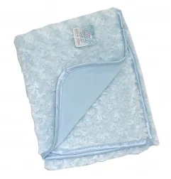 Soft Touch Βρεφική κουβέρτα BLUE ROSE MINK 75x100εκ. (FBP66B) - Βρεφικές Κουβέρτες