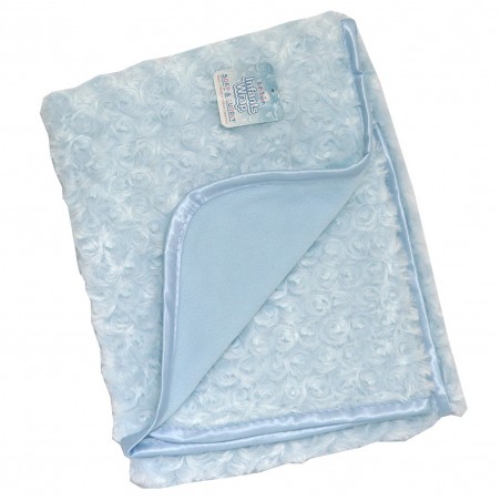 Soft Touch Βρεφική κουβέρτα BLUE ROSE MINK 75x100εκ. (FBP66B) - Βρεφικές Κουβέρτες