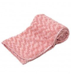 Soft Touch Βρεφική κουβέρτα Dasty Pink ROSE MINK 75x100εκ. (FBP66RO)