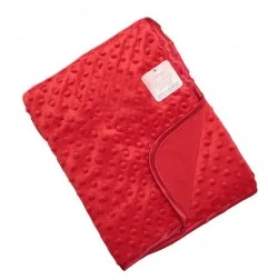 Soft Touch Βρεφική κουβέρτα RED BUBBLE MINK 75x100εκ. (FBP80RED)